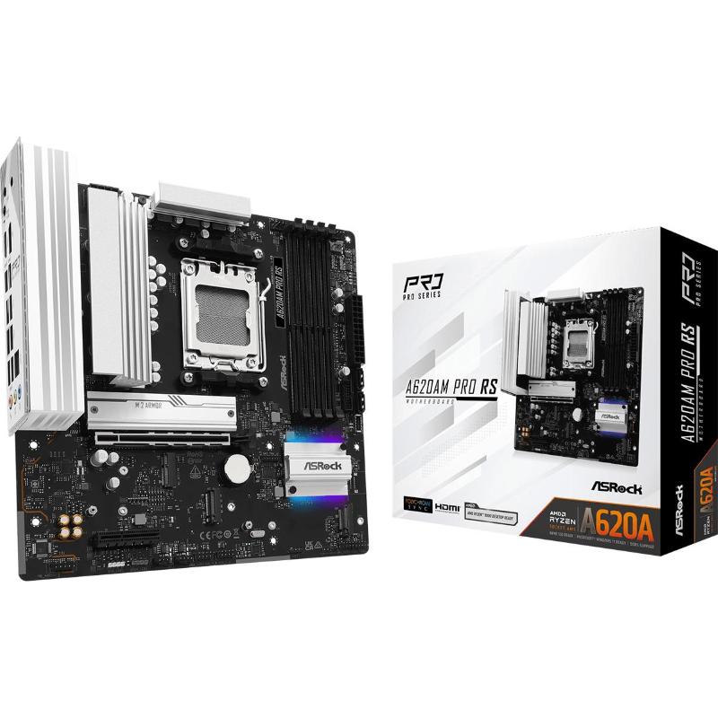 Asrock a620am-x - motherboard - micro atx - socket am5 - amd a620a chipsatz - usb 3.2 gen 1, usb-c 3.2 gen 1 - 2.5 gigab