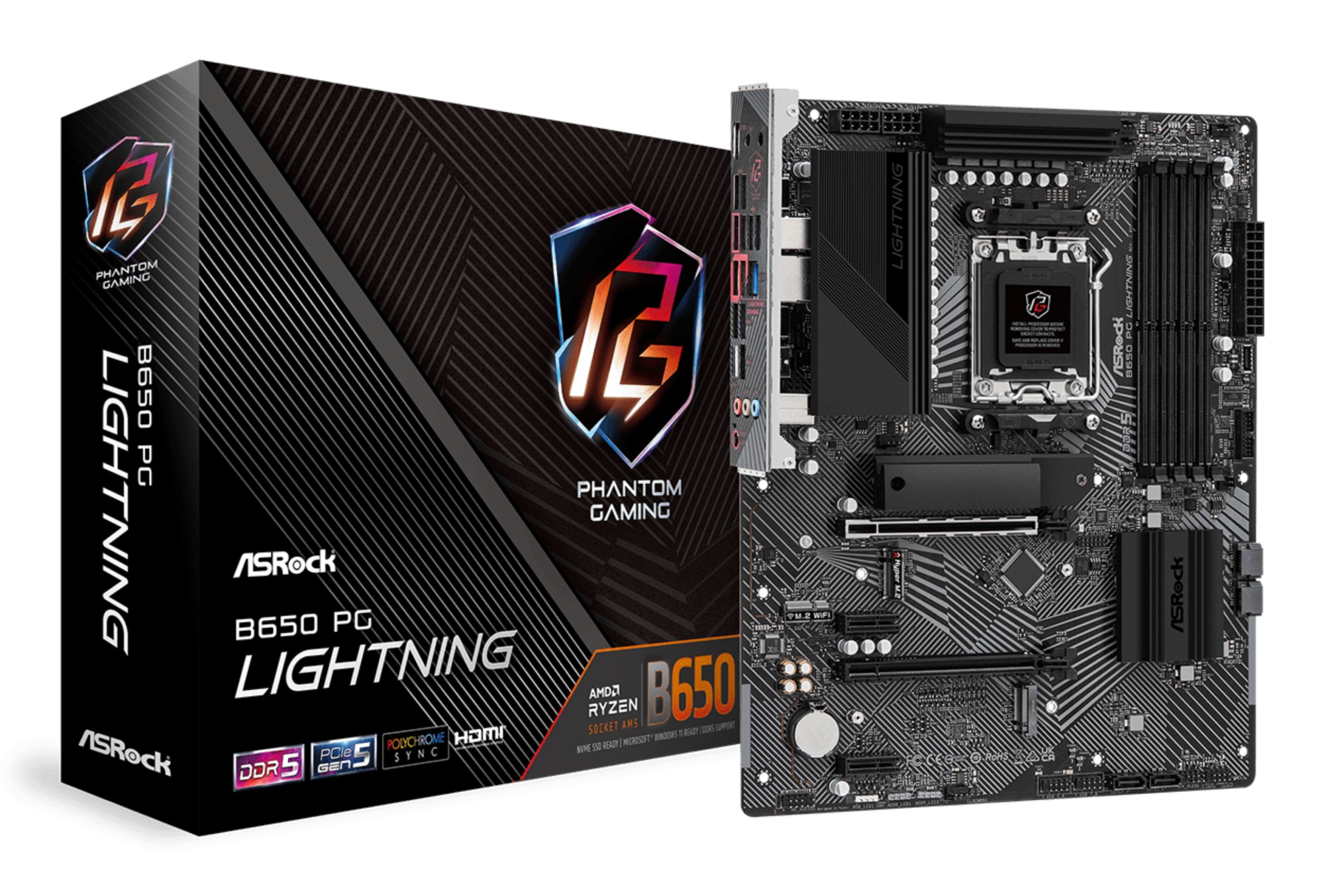 Asrock B650 PG Lightning AMD B650 Socket AM5 ATX