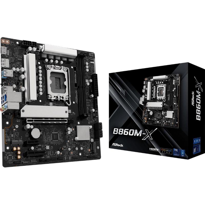 Asrock b860m-x intel b860 2*ddr5 2*m.2 4*sataiii sk1851 hdmi/displayport matx