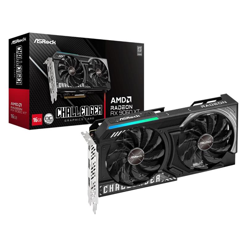 Asrock challenger oc - grafikkarte - radeon rx 9060 xt