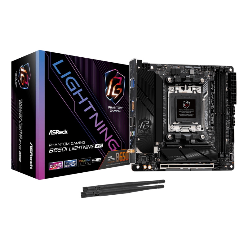 Asrock phantom gaming b650i lightning wifi - motherboard - m