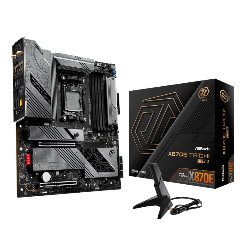 Asrock x870e taichi lite - motherboard - e-atx - socket am5 - amd x870e chipsatz - usb4, usb 3.2 gen 1, usb 3.2 gen 2, u