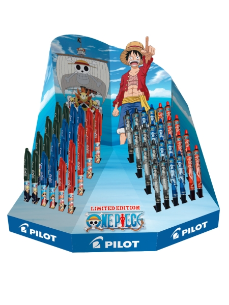 Astuccio espositivo Pilot One Piece da 24 penne a sfera Frixion + 24 penne a sfera Frixion Plus - Cancellabili - Ricaricabili - Colori assortiti