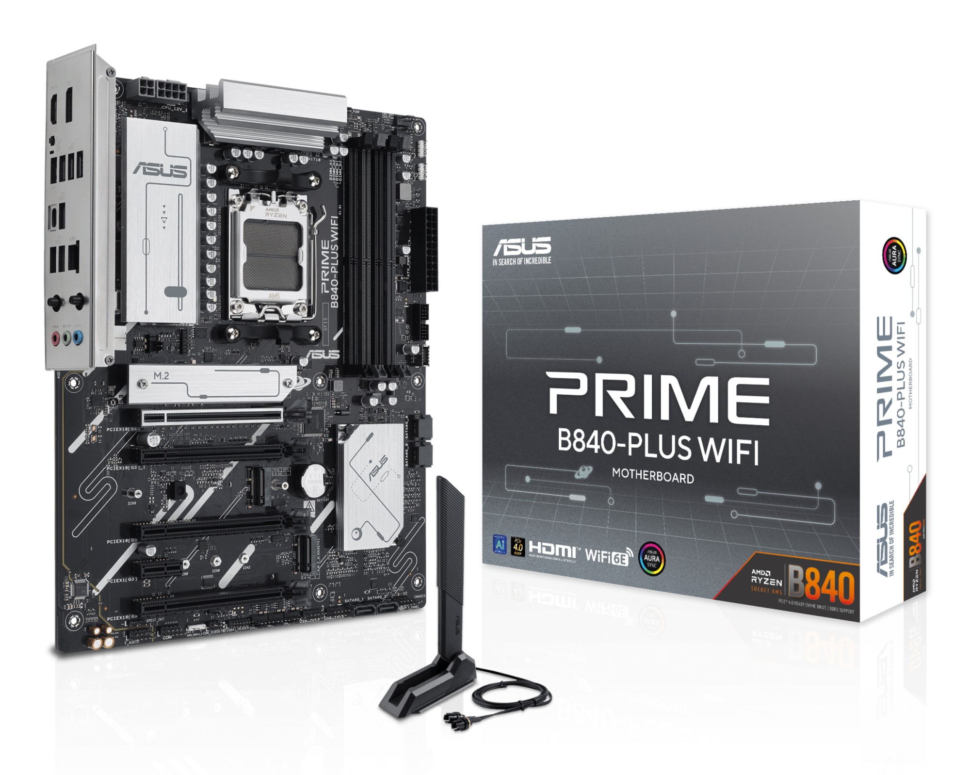 Asus Mb Amd B840Pl Ddr5 Prime B840-Pl Wifi Am5 B840 Usb4 Wifi Mb M2/Sata