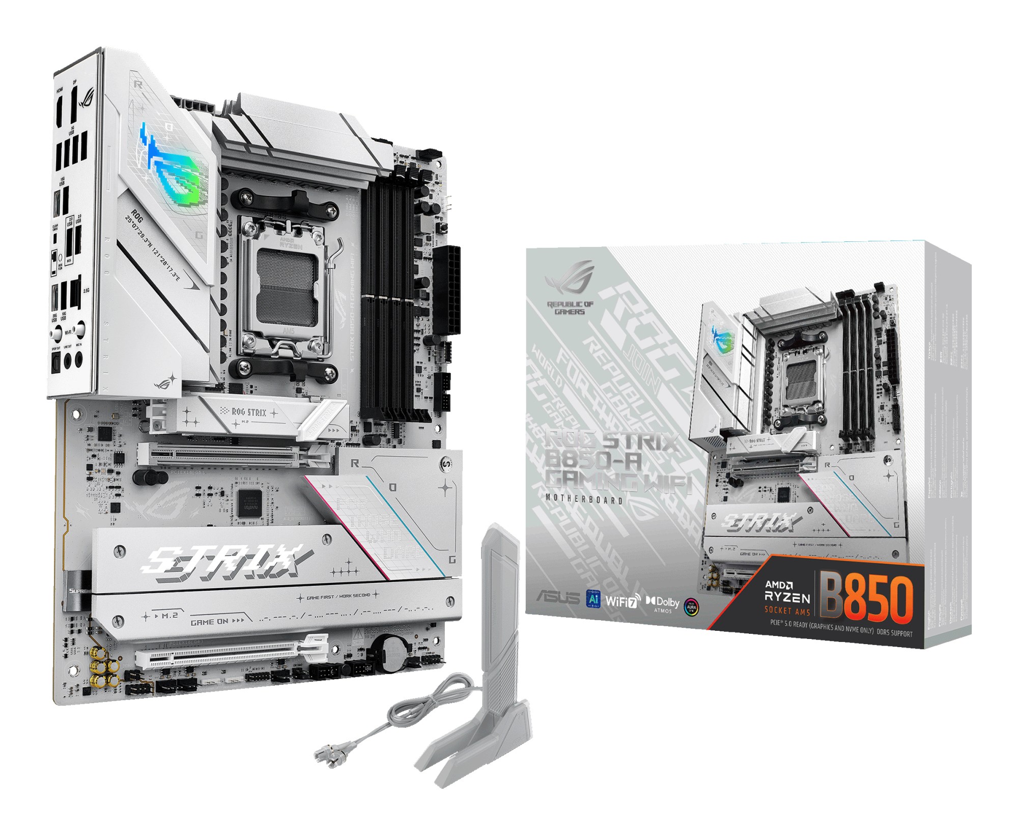 Asus Mb Amd B850ADdr5 Rog Strix B850-A Gaming WifiAm5B850UsbMb M2/Sata