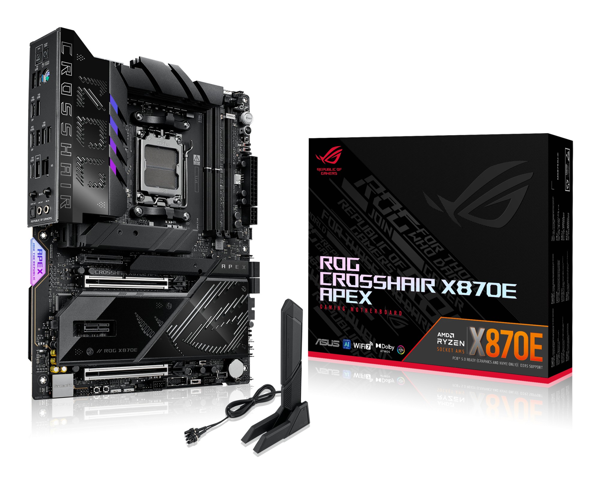 Asus Mb Amd X870E Rog Crosshair X870E Apex//Lga1718X870EUsb4Mb Asus Mb Amd X870E Rog Crosshair X870E Apex//Lga1718X870EUsb4Mb