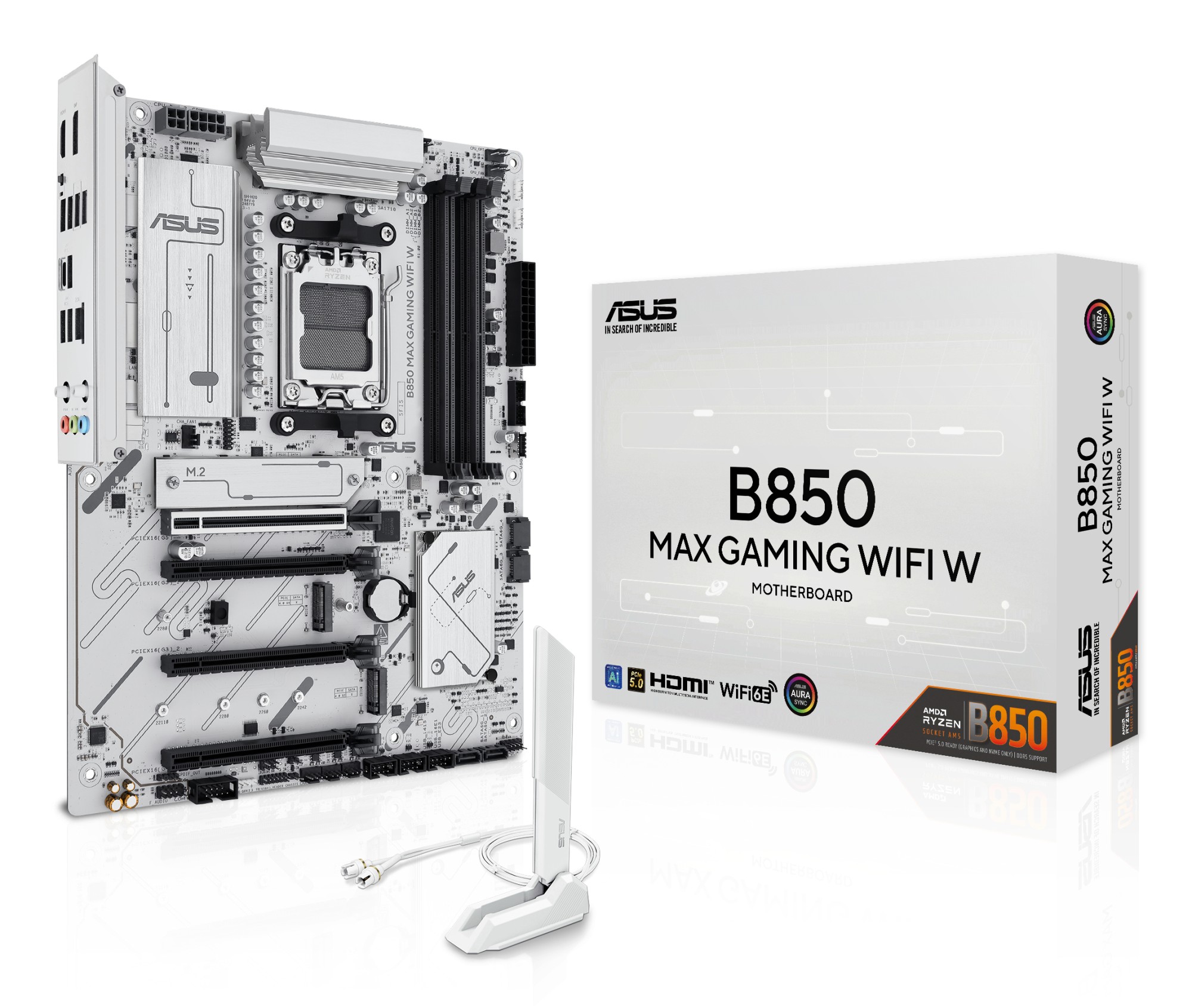 Asus Mb B850 Max Gaming Wifi W//Am5B850Usb10GWifiAura Asus Mb B850 Max Gaming Wifi W//Am5B850Usb10GWifiAura
