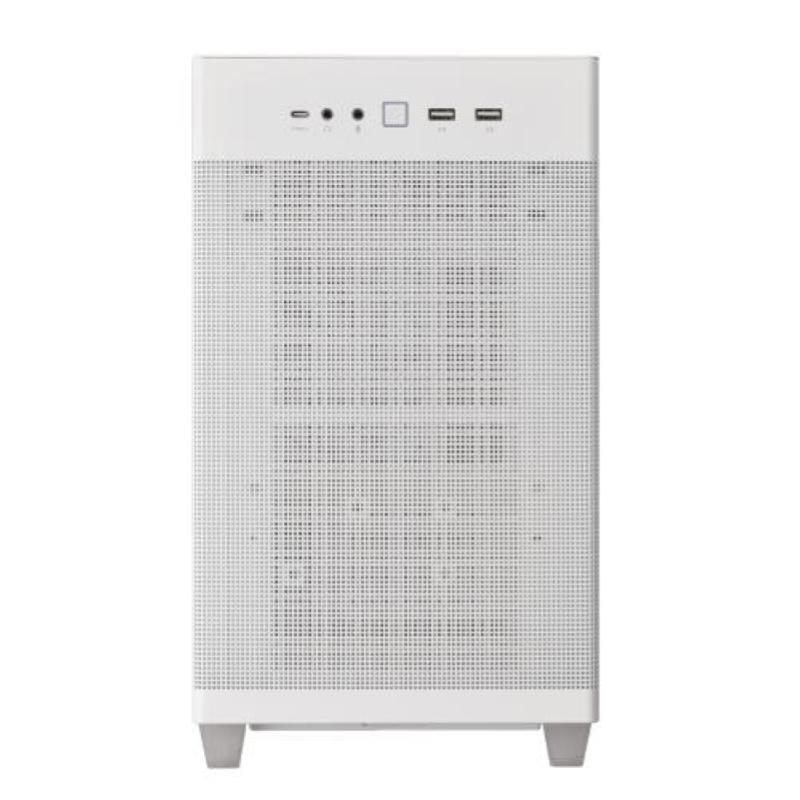 Asus prime ap201 case mini tower micro atx mini-itx pannelli in mesh 1xusb-c 3.2 2xusb-a 3.2 1xventola 120 mm white