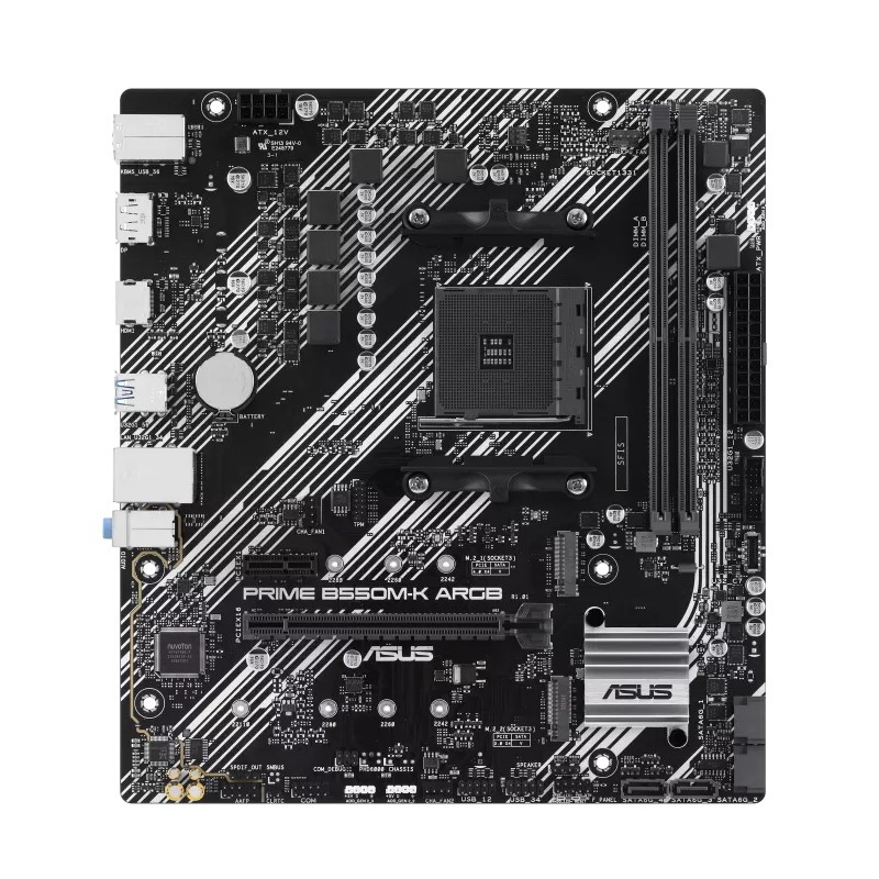 Asus prime b550m-k argb amd b550 socket am4 micro atx