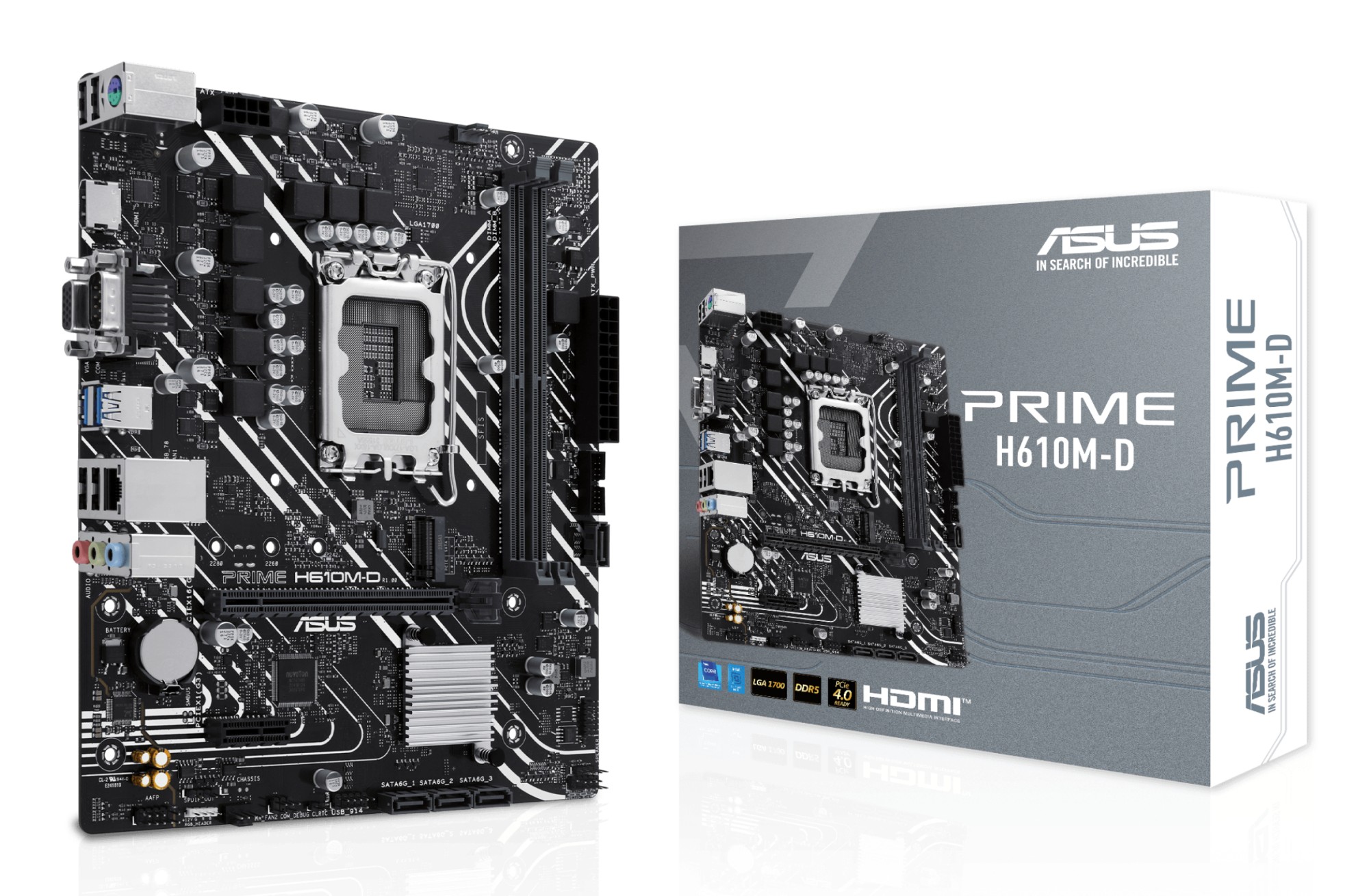 ASUS PRIME H610M-D Intel H610 LGA 1700 micro ATX ASUS PRIME H610M-D Intel H610 LGA 1700 micro ATX