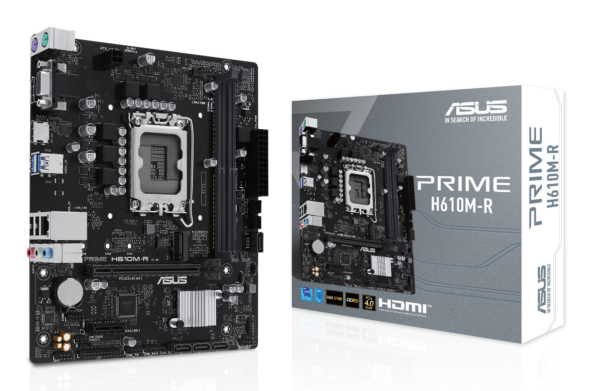 ASUS PRIME H610M-R-SI Intel H610 LGA 1700 micro ATX