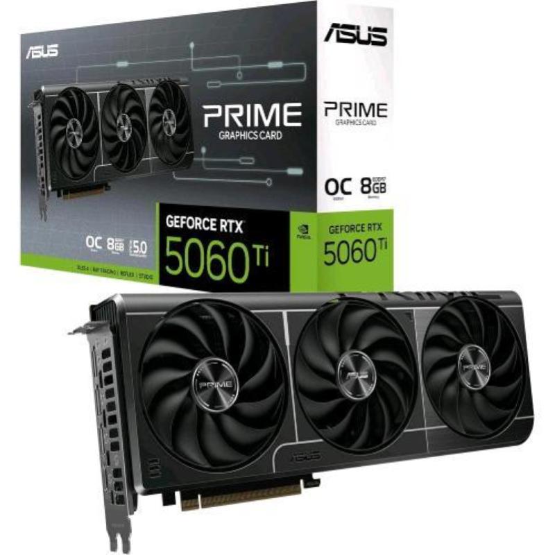 Asus prime rtx5060ti-o8g scheda grafica geforce rtx 5060 ti 8gb gddr7 oc