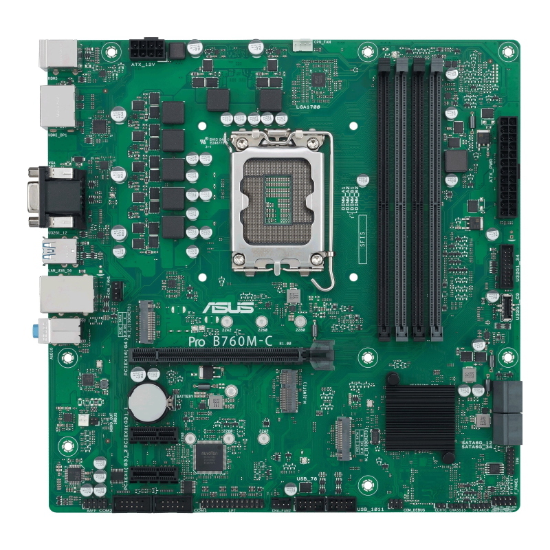 Asus pro b760m-c-csm intel b760 lga 1700 micro atx