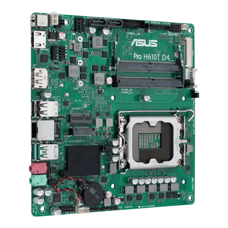 Asus pro h610t d4-csm intel h610 lga 1700 mini itx