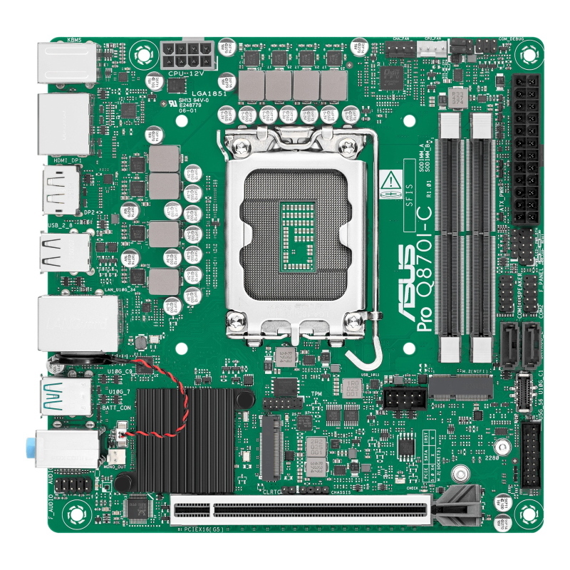 Asus pro q870i-c-csm intel q870 lga 1851 (socket v1) mini itx