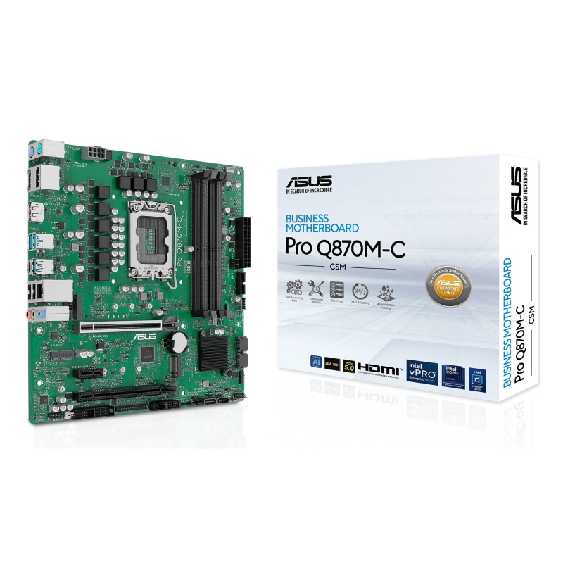 Asus pro q870m-c-csm intel q870 lga 1851 (socket v1) micro atx