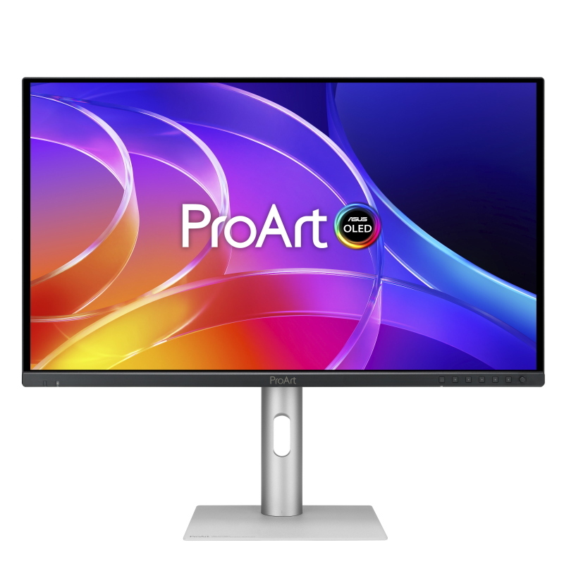 Asus proart oled pa279cdv monitor pc 67,3 cm (26.5) 3840 x 2160 pixel 4k ultra hd qd-oled nero, argento