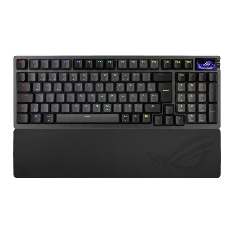 Asus rog azoth 96 he tastiera gaming usb + rf wireless + bluetooth qwertz nero Asus rog azoth 96 he tastiera gaming usb + rf wireless + bluetooth qwertz nero