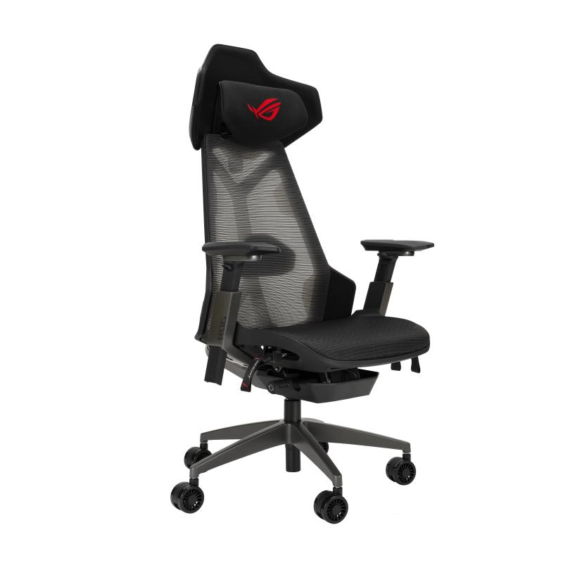 Asus rog destrier ergo sedia gaming schienale in rete bracciolo rigido poggiatesta max 150 kg nero