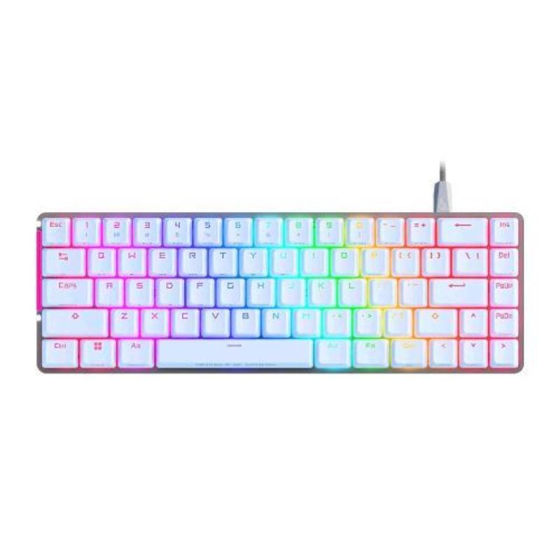 Asus rog falchion ace tastiera gaming switch mecanici rog nx rossi illuminazione led rgb usb-c tasti in pbt layout italia bianco