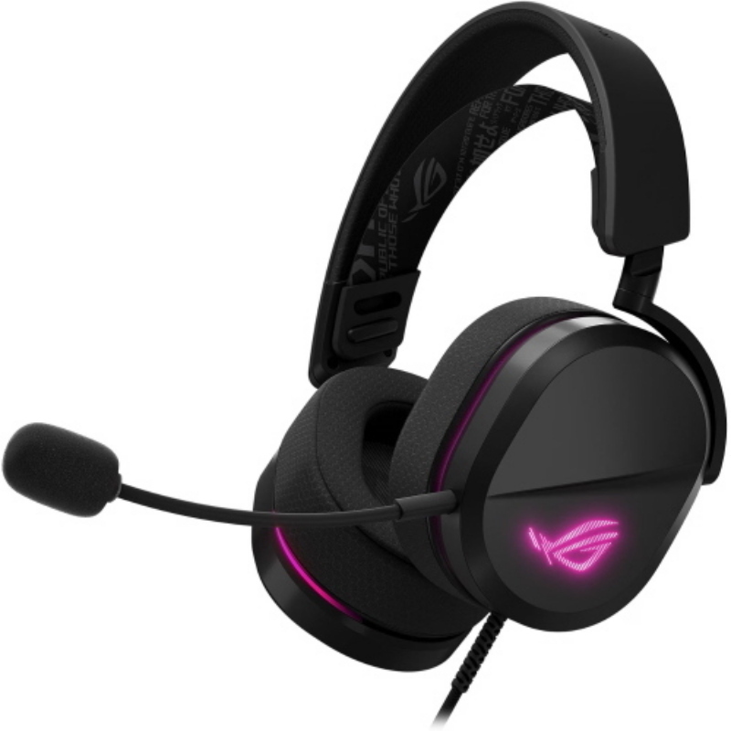 Asus rog pelta core black cuffie con microfono usb/usb-c pc/mac/ps4/ps5/nintendo switch/ios/android
