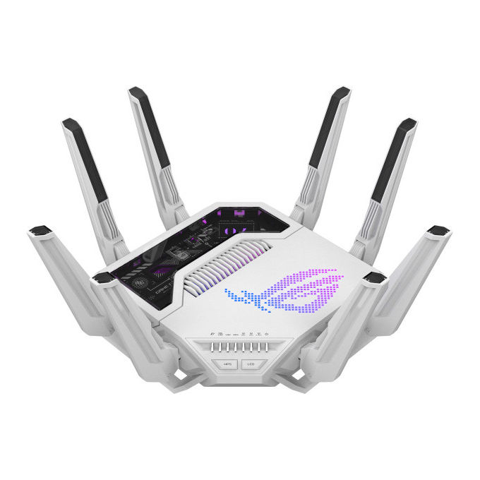 ASUS ROG Rapture GT-BE19000AI Router WiFi 7 Tri-Band 10 Gigabit Ethernet Bianco ASUS ROG Rapture GT-BE19000AI Router WiFi 7 Tri-Band 10 Gigabit Ethernet Bianco