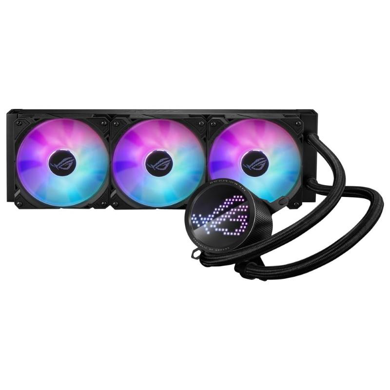Asus rog ryuo iii 360 dit di raffreddamento a liquido lcd panel per cpu intel 1200/1700 amd am4/am5 black