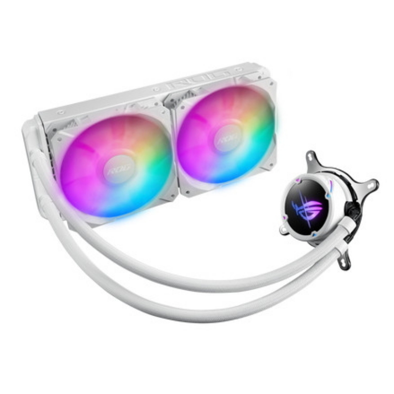 Asus rog strix lc ii 240 argb processore raffreddatore di liquidi tutto in uno 12 cm bianco
