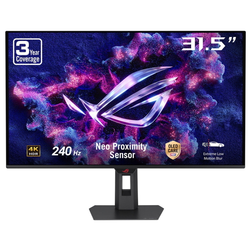 Asus rog strix oled xg32uqdms monitor pc 80 cm (31.5) 3840 x 2160 pixel 4k ultra hd lcd nero
