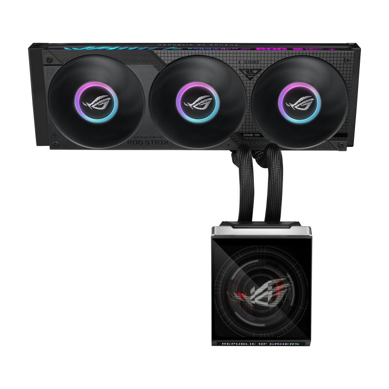 Asus rog strix slc iv 360 argb lcd cpu liquid cooler display lcd intel 1851/1700 amd am5/am4