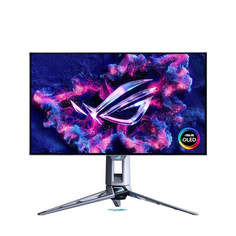 ASUS ROG SWIFT OLED PG27AQWP-W Monitor Gaming, 27 ", QHD, 2560 x 1440 Pixel, tempo di risposta 0,02 ms, refresh rate 540 Hz