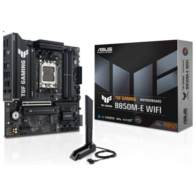 ASUS Scheda Madre TUF GAMING B850M-E WIFI micro ATX AMD AM5