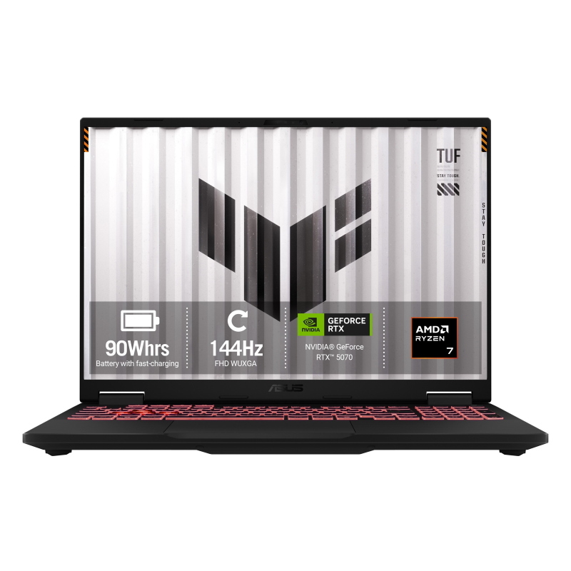 Asus tuf gaming a16 fa608up-tu131w amd ryzen? 7 260 computer portatile 40,6 cm (16) wuxga 16 gb ddr5-sdram 1 tb ssd nvidia