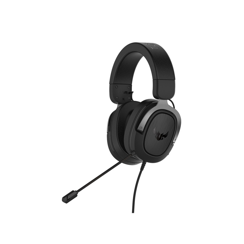 Asus tuf gaming h3 auricolare cablato a padiglione nero, grigio