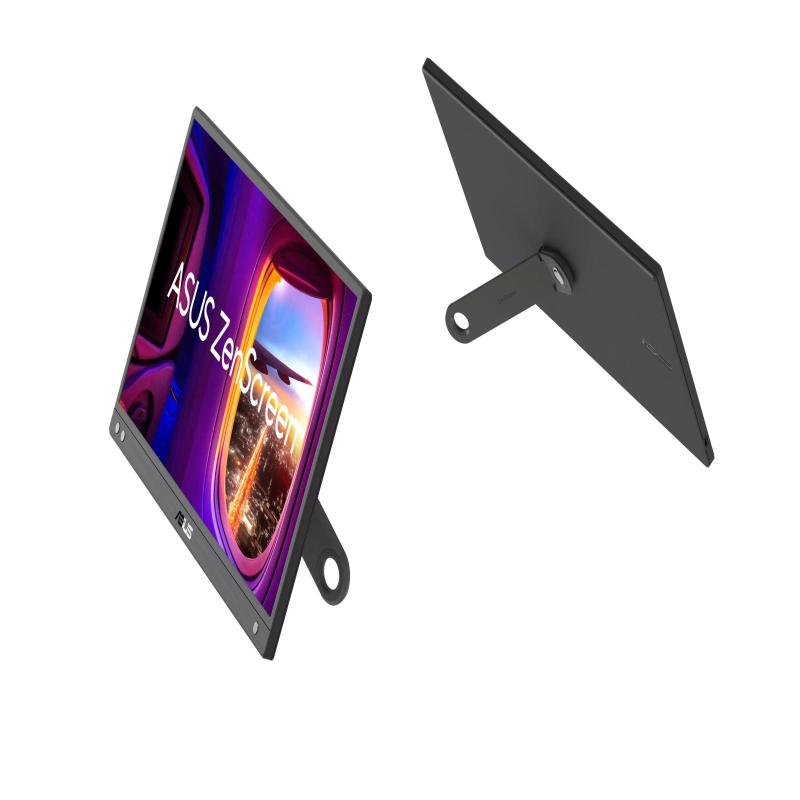 Asus zenscreen mb166cr monitor portatile da 16â? pollici (15.6) full hd (1920x1080) ips usb type-c anti-sfarfallio filtro luce blu superficie antiriflesso cavalletto di supporto a 360Â° nero