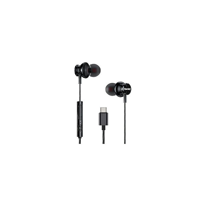 Auricolari microfono filo USB C Black HHEADM IEC