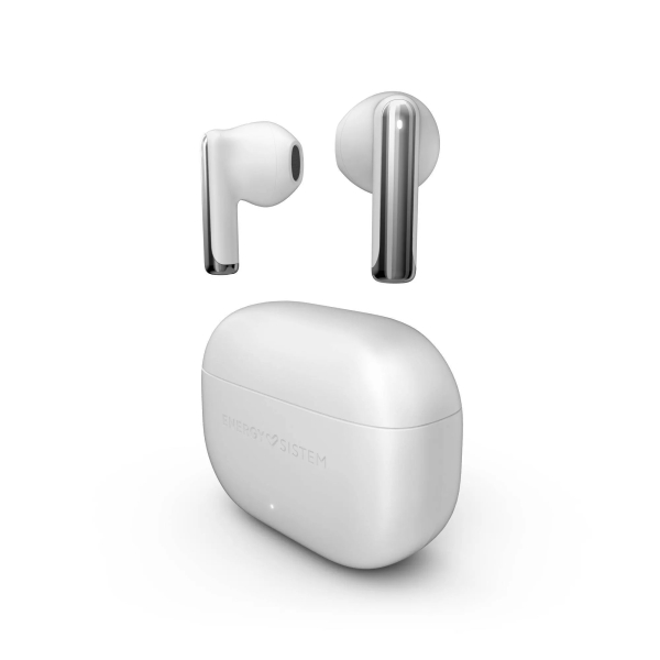 Auricolari wireless Energy Sistem StyleBuds - Bluetooth 5.4 - Microfono con cancellazione del rumore - Durata della batteria 25 ore - Modalità bassa latenza - Configurabili con ESmart Connect - Bianco