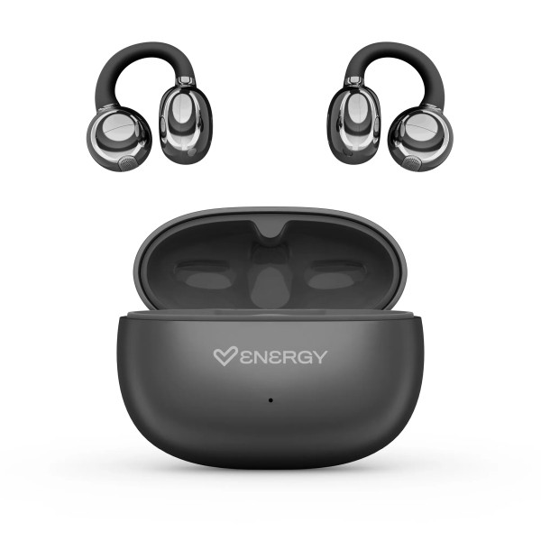 Auricolari wireless Energy Systems ChicPods - Bluetooth 5.4 - Autonomia fino a 23 ore - Tecnologia Open Sound - Microfono con cancellazione del rumore - Assistente vocale integrato - Design ergonomico - Nero