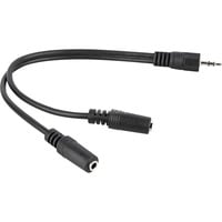 AVK 317-020 0.2m cavo audio 0,2 m 3.5mm 2 x 3.5mm Nero