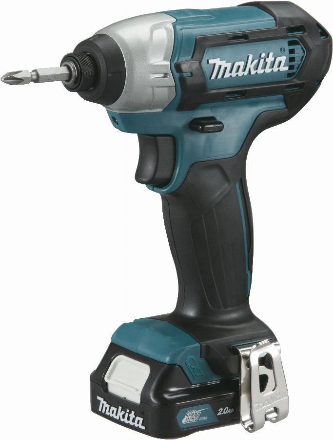 Avvitatore A Impulsi 12 V Cxt Li-ion 2 Ah 110 Nm Makita 2 Batterie, Caricabatterie, Valigetta - Td110dwae