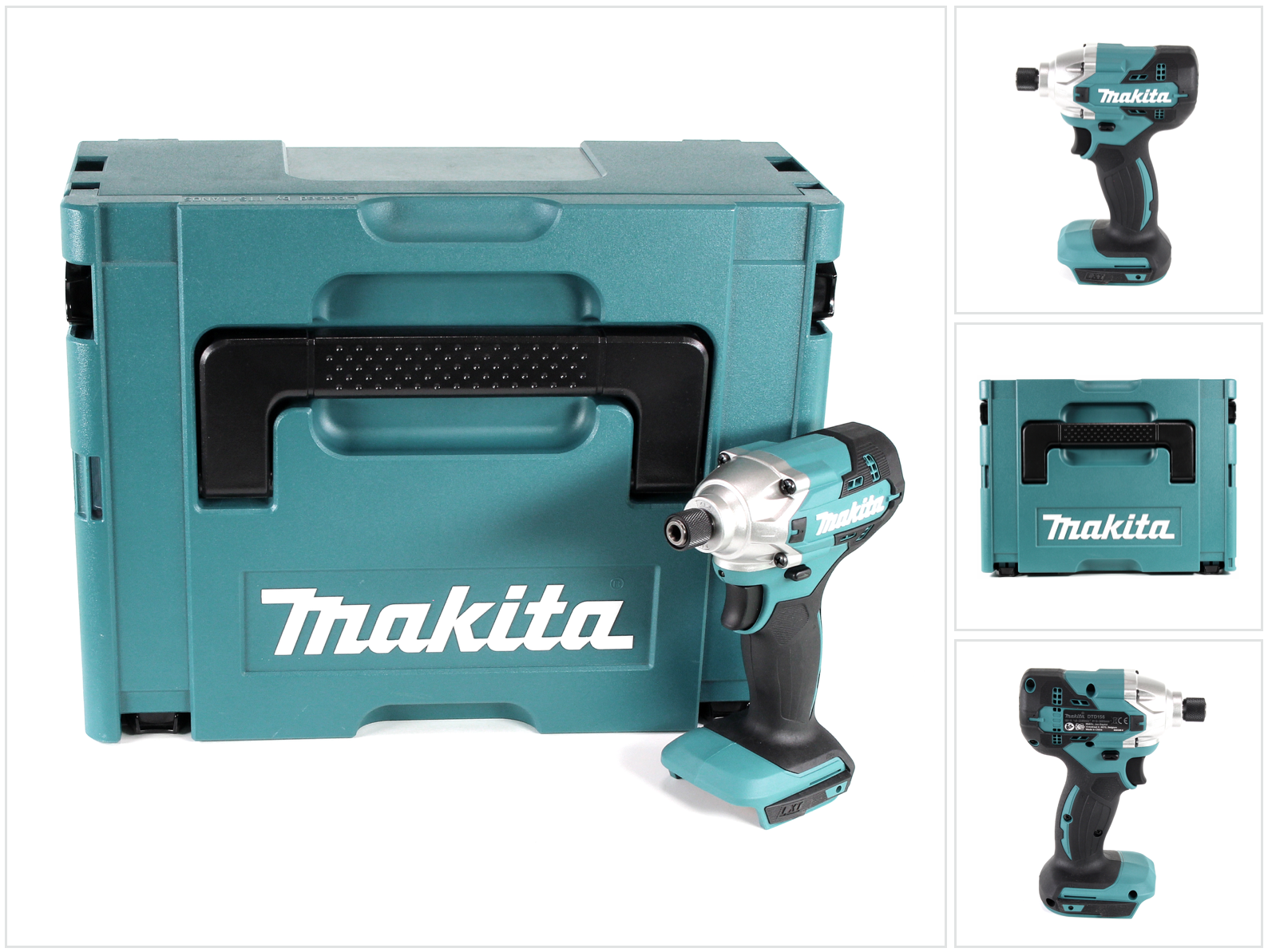Avvitatore A Impulsi A Batteria Makita Dtd 156 Zj 18v 155nm Solo + Makpac - Senza Batteria, Senza Caricabatterie Avvitatore A Impulsi A Batteria Makita Dtd 156 Zj 18v 155nm Solo + Makpac - Senza Batteria, Senza Caricabatterie