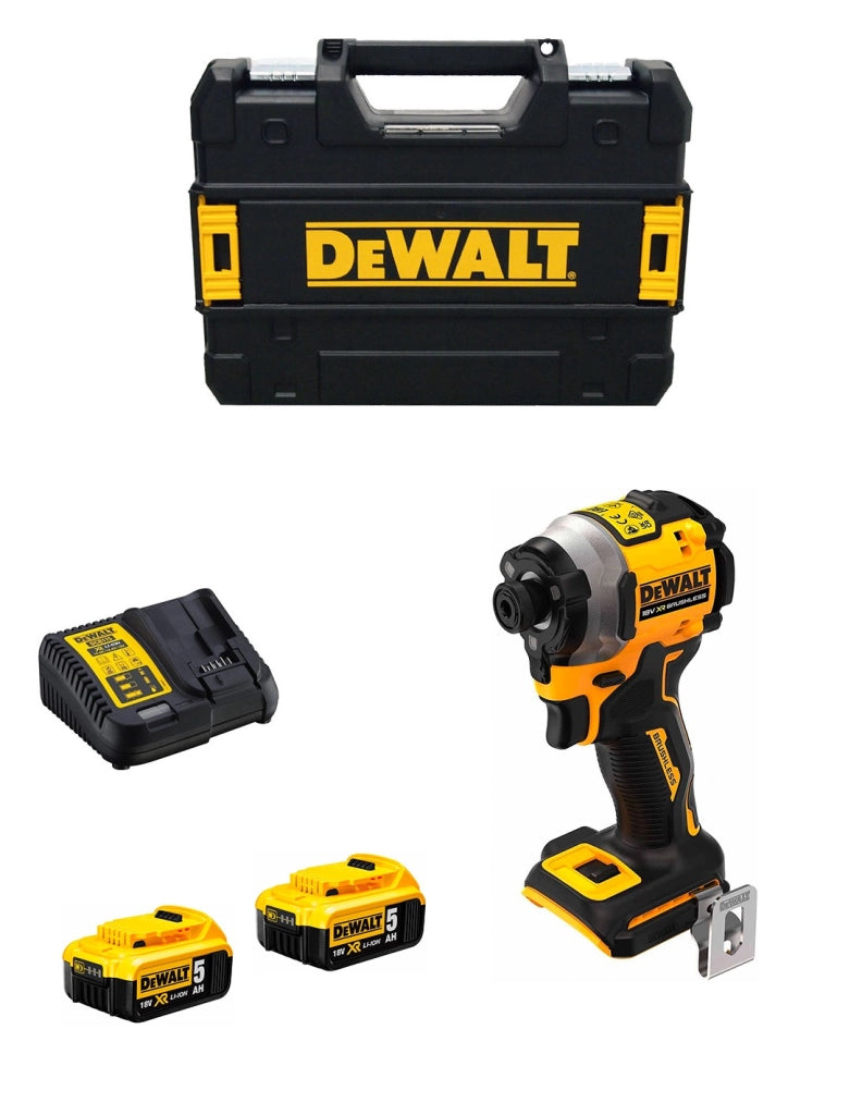 Avvitatore ad Impulsi DeWALT DCF850P2T (2 x 5,0 Ah + DCB115 + TSTAK II)