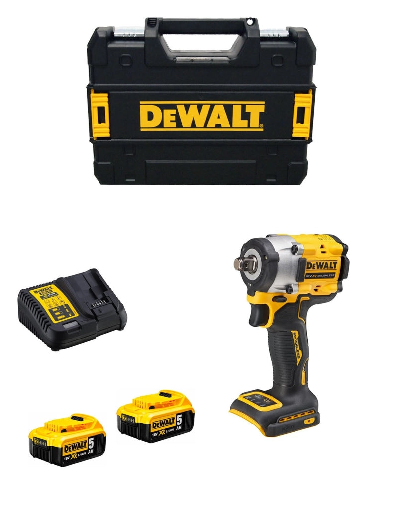 Avvitatore ad Impulsi DeWALT DCF921P2T (2 x 5,0 Ah + DCB115 + TSTAK II)