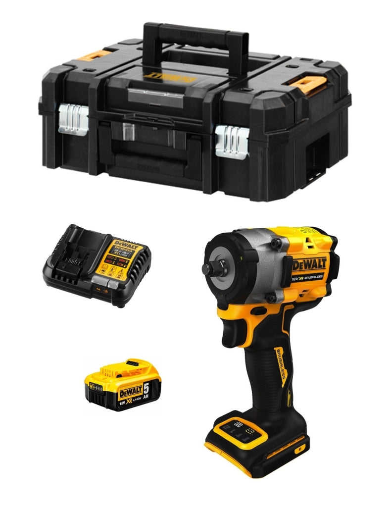 Avvitatore ad Impulsi DeWALT DCF923P1T (1 x 5,0 Ah + DCB1104 + TSTAK II)