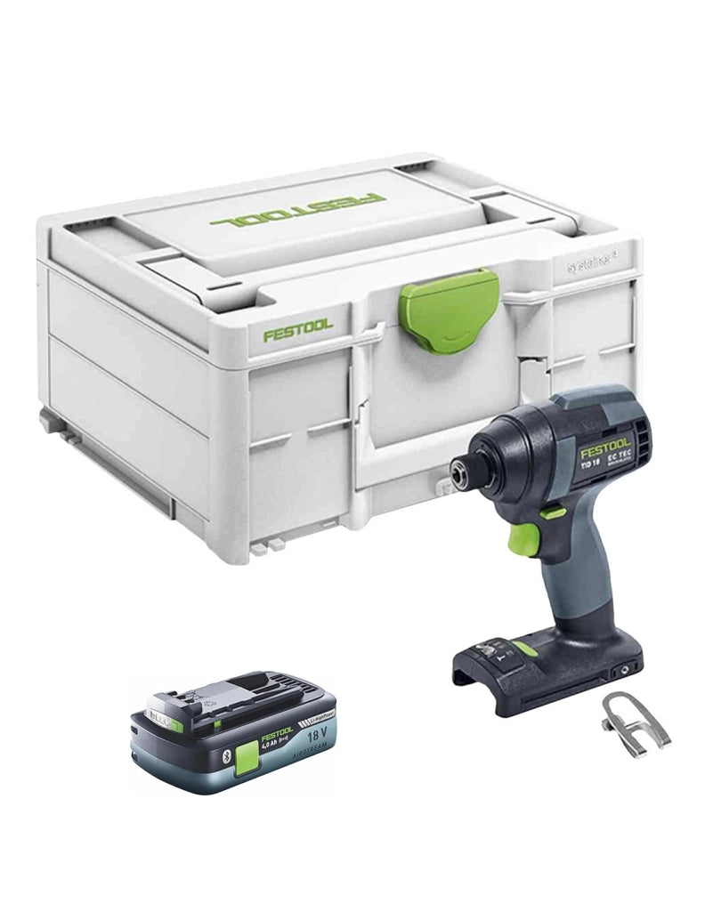 Avvitatore ad Impulsi FESTOOL TID 18-Basic (1 x 4,0 Ah + Systainer SYS3 M 187) Avvitatore ad Impulsi FESTOOL TID 18-Basic (1 x 4,0 Ah + Systainer SYS3 M 187)