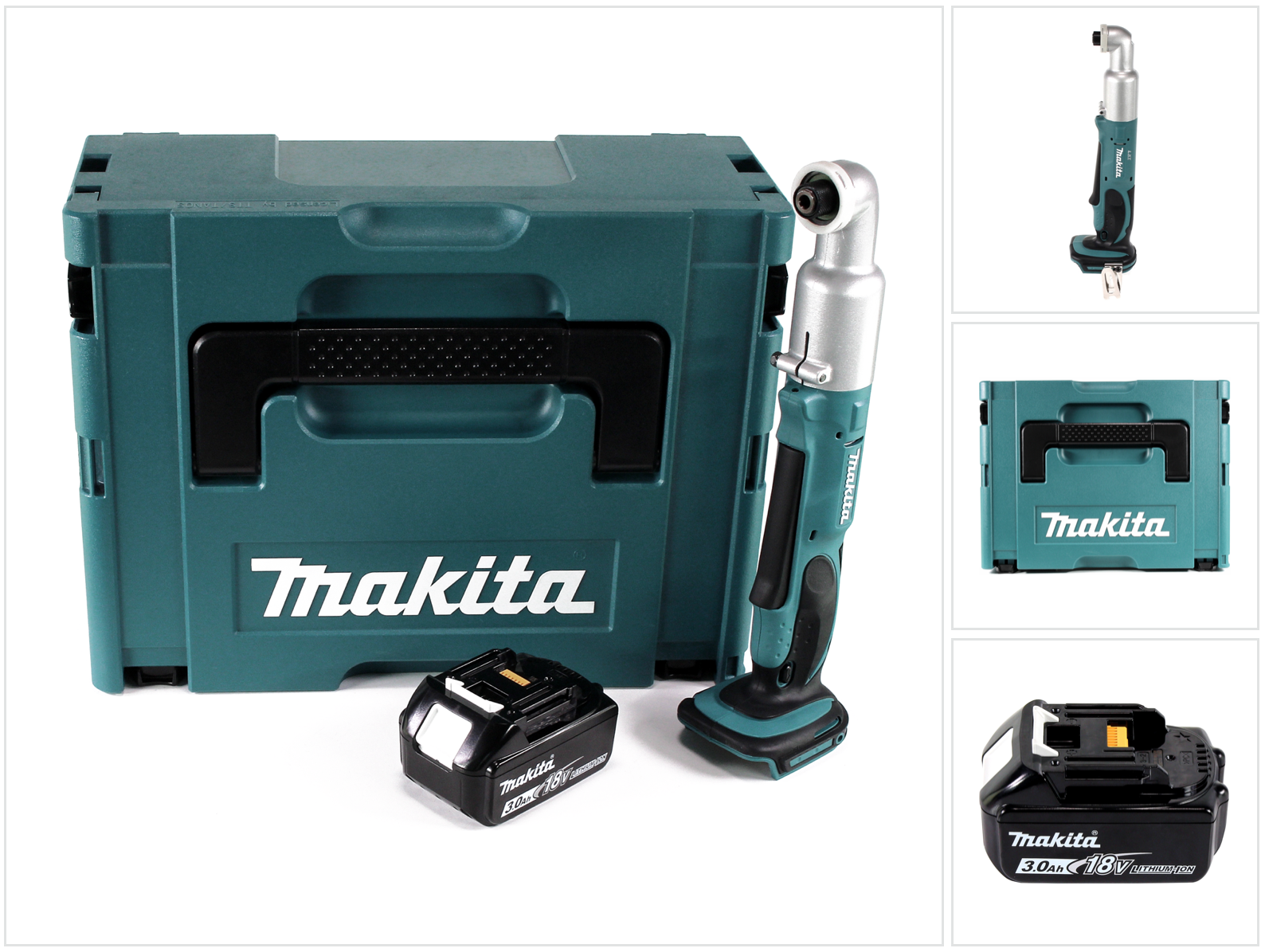 Avvitatore Angolare A Impulsi A Batteria Makita Dtl 061 F1j 18 V 1/4" 60 Nm + 1 Batteria Da 3,0 Ah + Makpac - Senza Caricabatterie