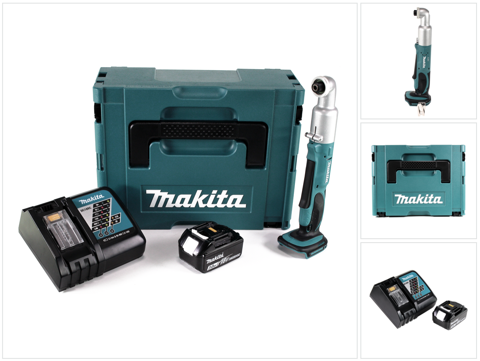 Avvitatore Angolare A Impulsi A Batteria Makita Dtl 061 Rf1j 18 V 1/4" 60 Nm + 1x Batteria Da 3,0 Ah + Caricabatterie + Makpac Avvitatore Angolare A Impulsi A Batteria Makita Dtl 061 Rf1j 18 V 1/4" 60 Nm + 1x Batteria Da 3,0 Ah + Caricabatterie + Makpac