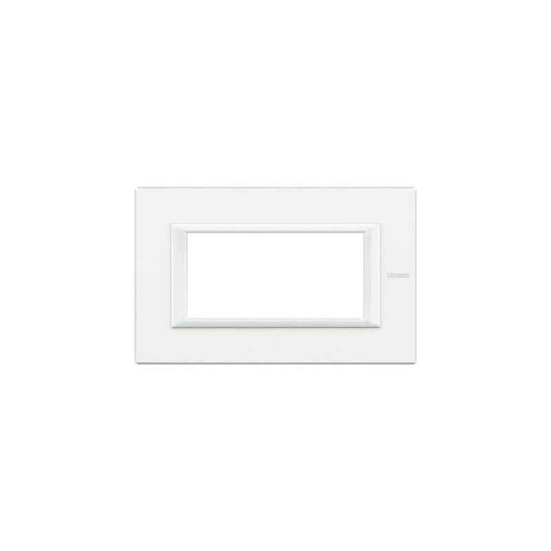 Axolute Placca Rettangolare 4 Moduli Monochrome Bianco Ha4804hd - Bticino