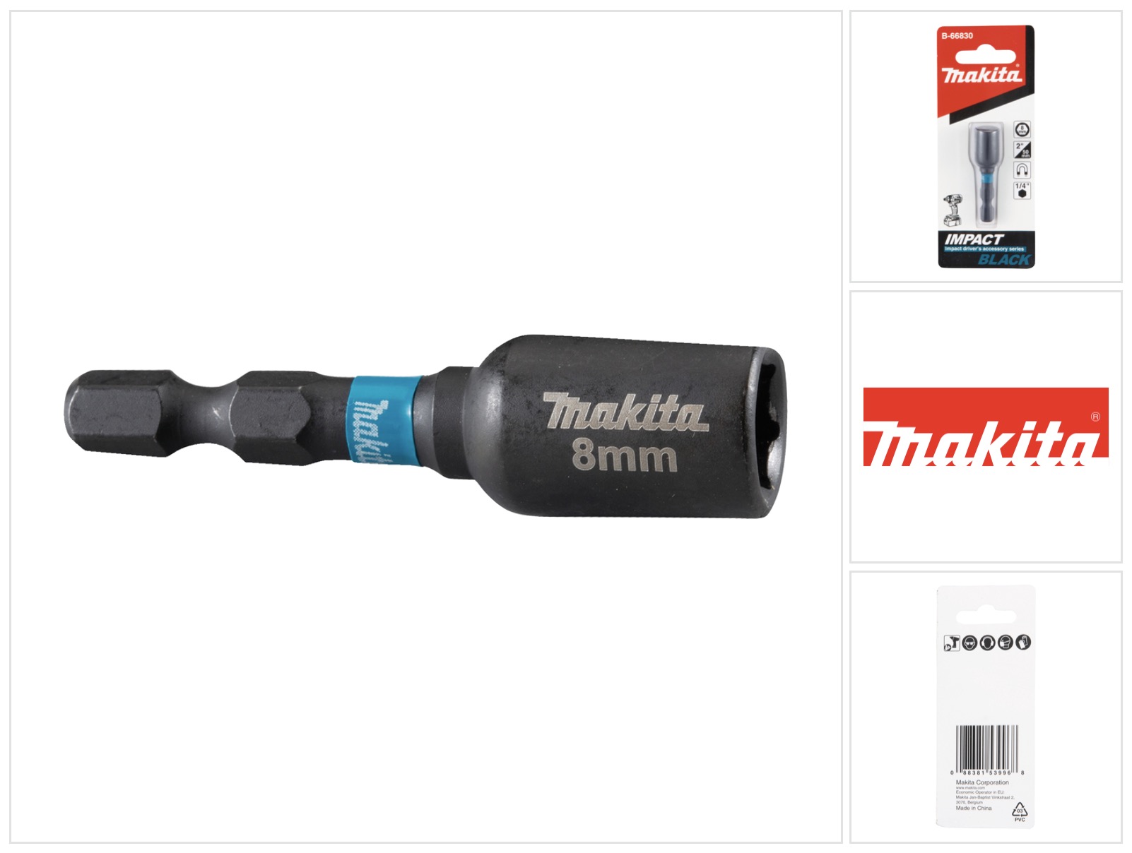 B-66830 - Llave Vaso Magnetica 8x50 Black - Makita