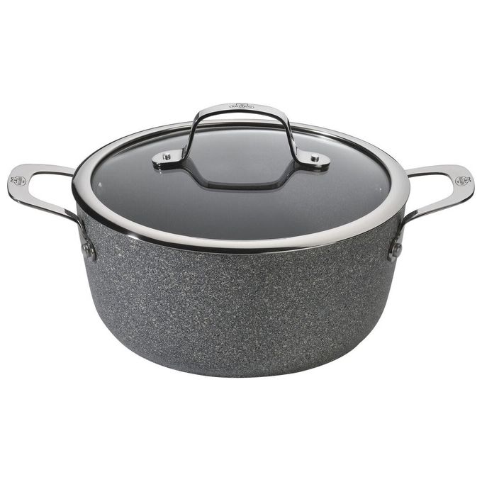 BALLARINI 75002-826-0 Salina Granitium Tegame 2,67 L con Coperchio in Vetro Acciaio Inox Alluminio Forgiato 6 Strati Antiaderente con Rinforzo al Titanio Induzione e Forno colore Grigio BALLARINI 75002-826-0 Salina Granitium Tegame 2,67 L con Coperchio in Vetro Acciaio Inox Alluminio Forgiato 6 Strati Antiaderente con Rinforzo al Titanio Induzione e Forno colore Grigio